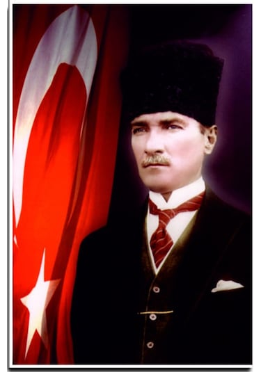 Atatürk Portre 150X225CM Raşel Kumaş Dijital Baskı Bayrak