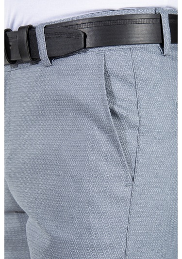 Kül Gri Slim Fit Pamuklu İtalyan Kesim Pantolon Kül Gri