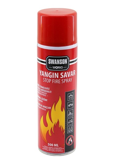 Swanson Works Yangın Savar Sprey 500ml Ev - Ofis - Oto Araç At