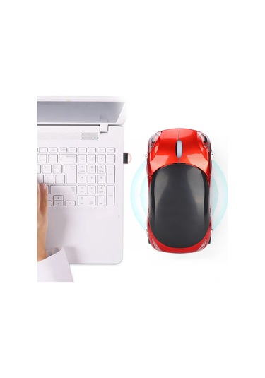 Mufunye Ergonomik Abs Kablosuz Fare, 2.4g 10m Menzil, 1600dpı Optik Konumlandırma, Otomobil Deseni, Dizüstü Bilgisayar/pc Ofis İçin Pil Yok