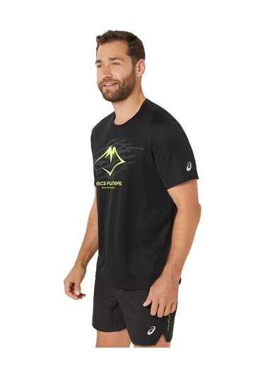 Asics Fujıtraıl Logo Ss Top Erkek Siyah Kısa Kollu Tshirt 2011c981-002 Siyah