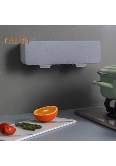 Pazly Şeffaf Kapaklı Büyük Kapasiteli Toz/su Geçirmez Duvara Monte Baharat Kutusu Kaşık Seti İle Şeffaf