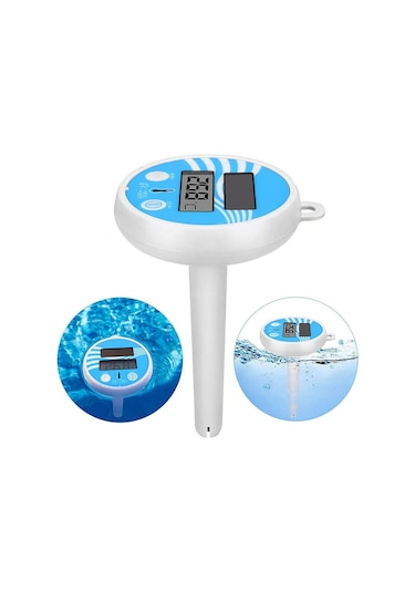 Solar Termometre Yüzme Havuzu İçin Su Geçirmez Yüzen Dijital 483