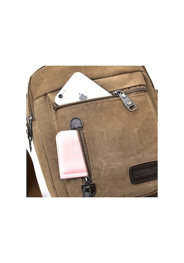Çok Amaçlı Kanvas Omuz Postacı Çantası Mh7007 Haki