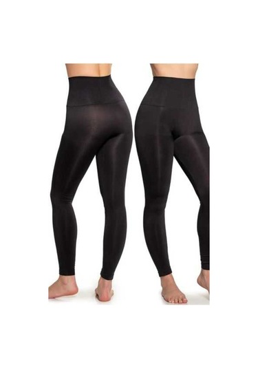 17000 Layza Form Uzun Tayt Korse Siyah Siyah