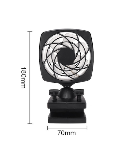 Xindoker Akvaryum Soğutma Fanı - Su Sıcaklığını 4 C'ye Kadar Düşürür, 15mm Cam Kalınlığına Uygun