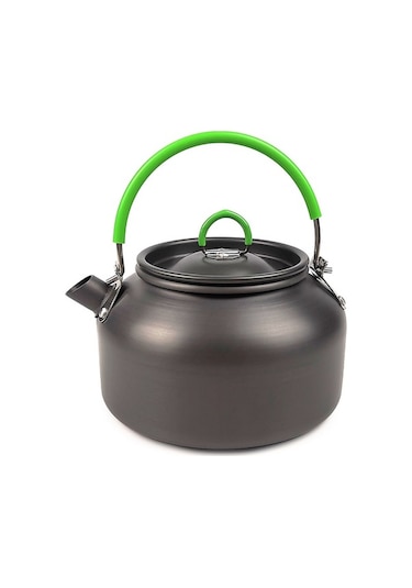 0.8l Alüminyum Camping Çaydanlığı - Hafif, Taşınabilir, Doğa Etkinlikleri İçin Yeşil Tutamaklı Yeşil Yeşil