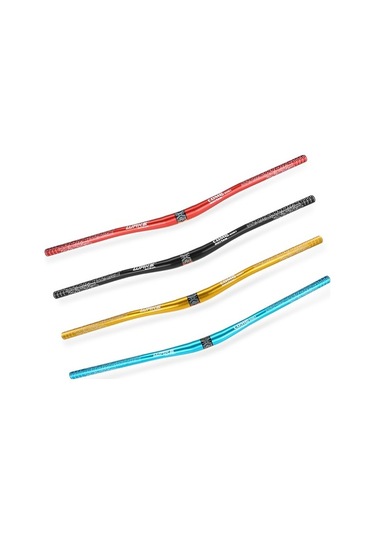 Artfulabode Siyah Mtb Gidon Gidon Gidon Gidon Düz Dağ Bisikleti Bisiklet Bisiklet Anodize Alüminyum Alaşım 780mm Hc Siyah