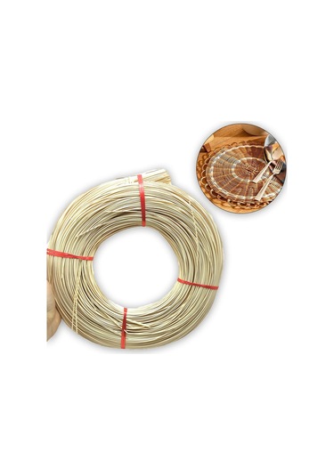 Yassı Rattan Doğal Bambu Çubuk 48Metre - 2.25 Mm Rattan Ip