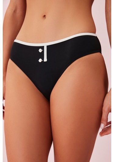 Suwen Retro Bikini Alt Sb24750847 Siyah