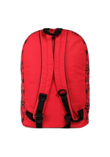 Kırmızı Icone Kamuflaj Baskılı Dört Cepli Sırt Çantası Kırmızı