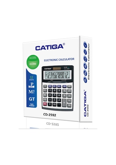 Catiga CD-2592 Masaüstü 12 Hane Hesap Makinesi