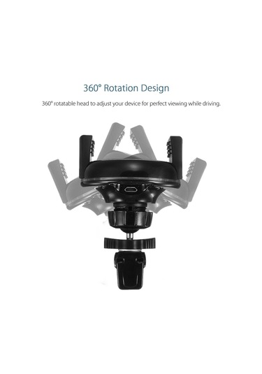 Sevimlilik Qi Kablosuz Araç Hava Firar Dağı Hızlı Şarj Cihazı Cep Telefonu Için Dock Montaj Tutucu