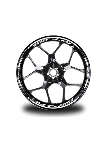 Beyaz Yamaha Mt25 Takım Jant Sticker Etiket 1. Kalite