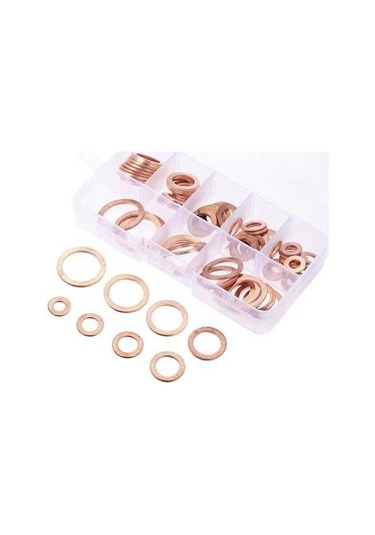 Dancemonkey 80 Parça Bakır Conta Takımı - M6-m20 Arası, Su/yakıt/hidrolik Bağlantılar İçin