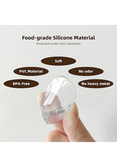 Silikon Şeffaf Masa Kenarı Köşe Koruması Çok Renkli