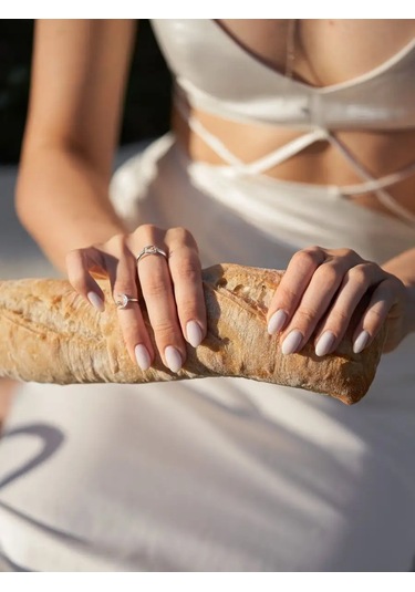 Sılverme Parmak Falanksı İçin Luna Yüzük 925 Ayar Gümüş 75549682 Gümüş