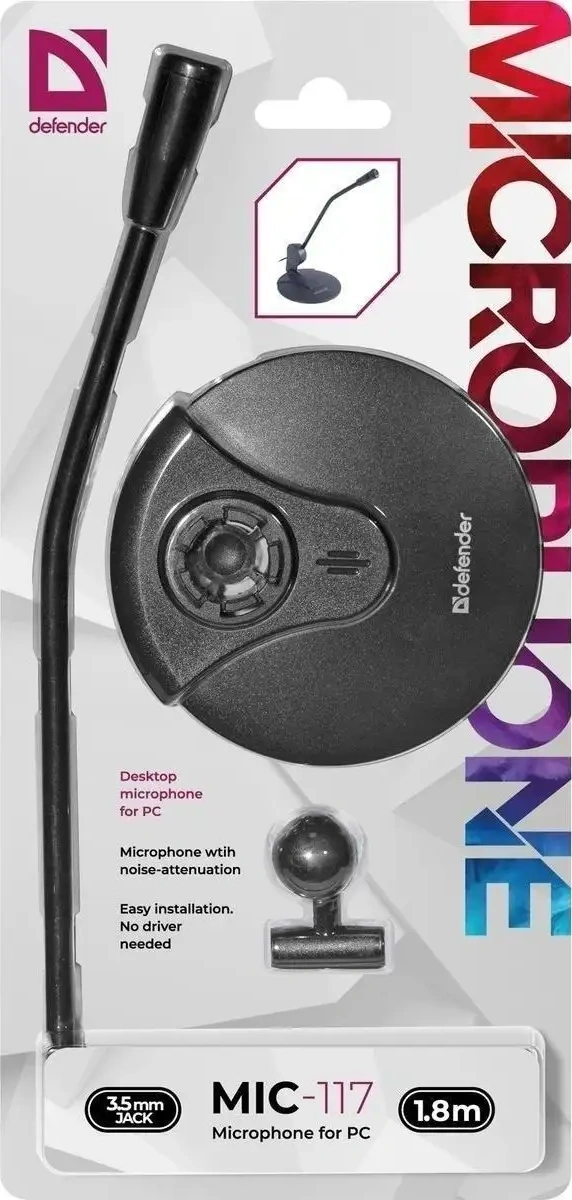 Defender Pc İçin Mikrofon Mıc-117 Jack 3.5 Mm 6503461