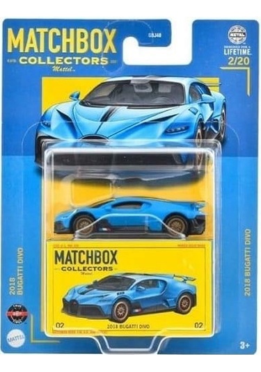 Mattel Matchbox 2018 Bugatti Divo Gbj48-hvw14