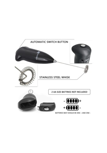 Ulzyvf Yumurta Süt Paslanmaz Mutfak Mor Mor Matcha Latte Köpürtücü Kahve Frappe Ev Elektrikli El Çırpma Çelik Blender Aletleri Jv Mor