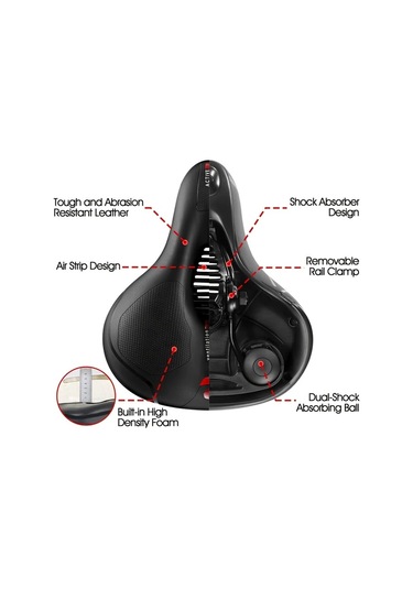 Motion003 1 Adet Uniseks Hafıza Köpük Bisiklet Koltuk Minderi Siyah Çift Şok Emici Top Su Geçirmez Geniş Uyumlu Erkekler Ve Kadınlar İçin Bisiklet Aksesuarları Siyah Motion003 1 Adet Uniseks Hafıza Köpük Bisiklet Koltuk Minderi Siyah Çift Şok Emici Top Su Geçirmez Geniş Uyumlu Erkekler Ve Kadınlar İçin Bisiklet Aksesuarları Siyah