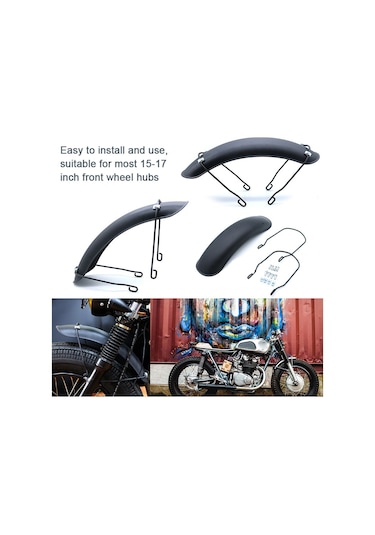 Hallow-motosiklet Çamurluk Demir Ön Tekerlek Çamur Flaps Splash K21902