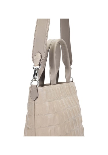 Tamer Tanca Kadın Hakiki Deri El Çantası 898 917 Bn Canta Y/24 Bej Tmsh Bej