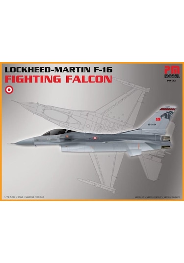 Lockheed Martin F-16 Fighting Falcon Pm Model Demonte Plastik Uçak Maket Kiti