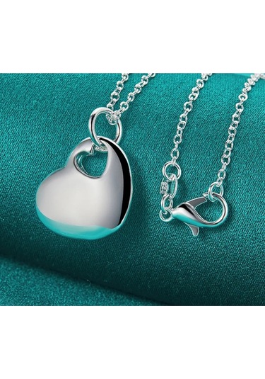 Eyelashes Silver 925 Ayar Gümüş Kalp Kolye