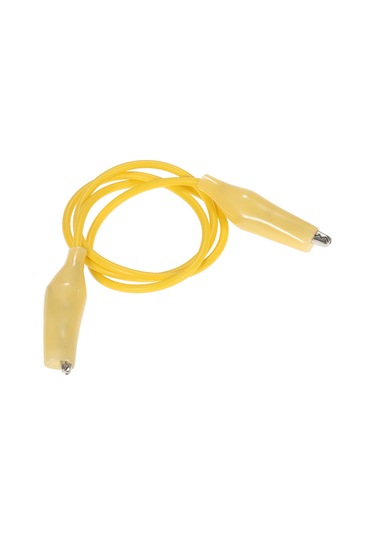 Skycity 20 Adet Renkli Siyah,kırmızı,yeşil,beyaz,sarı 50cm Uzunlukta Test Kablosu, İki Uçlu Alligator Klipsli Tamir Teli