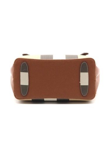 Silver Polo 1021 Ekose Kadın El Çantası Siyah