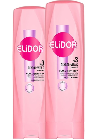 Elidor Saç Bakım Kremi Ultra Işıltı Yoğun Parlaklık 350 Ml X2
