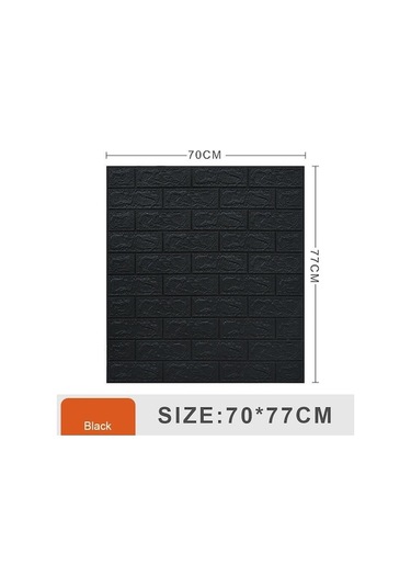 Novahub Siyah 10/20 Adet 70 77cm3d Kendinden Yapışkanlı Duvar Çıkartmaları, Ev Dekorasyonu, Arka Plan Çıkartmaları, Su Geçirmez Ve Neme Dayanıklı 10pcs Set Siyah Siyah