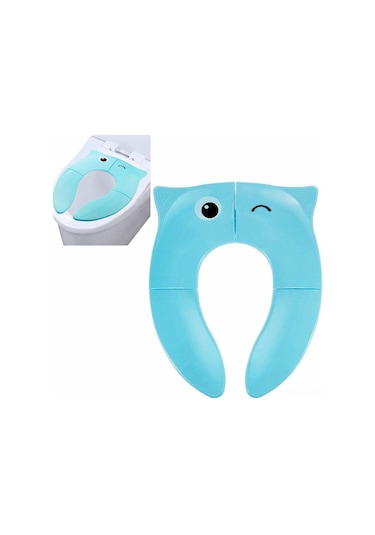 Suofeng Katlanabilir Bebek Tuvalet Eğitim Koltuğu - Portatif, Kaymaz Tabanlı, Seyahat Çantası Dahil 112 Karakter