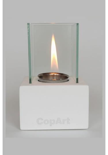 Muko Beyaz Biyoetanol Masaüstü Şömine - 1 Lt Copart Yakıt Hediye