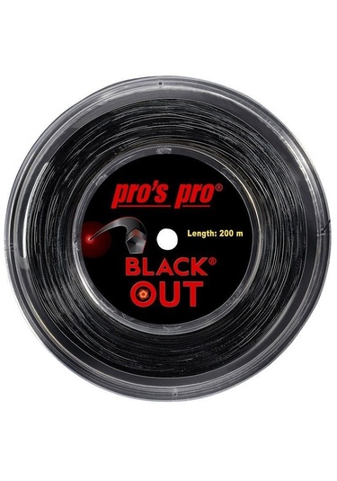 Pros Pro Black Out 1,28 Mm. Rulo Raket Kordajı 200 Metre Siyah