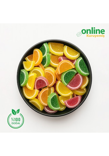 Online Kuruyemiş Jöle Lokum Dilim 500 Gr