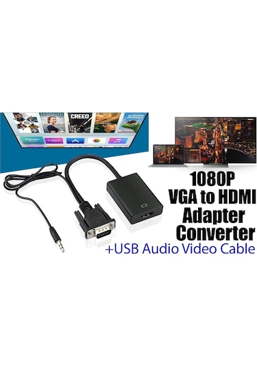 Net-x Nt-168 Vga To Hdmı + Audio Ses Çevirici Adaptör