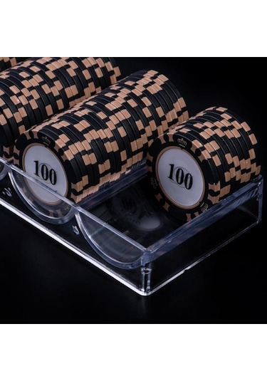 Poker Cips Kutusu Akrilik Ince Cips Şeffaf Kutu Casino Kumar Cips Saklama Kutusu Kapaklı Para Koleksiyonu Tutucu Kutuları