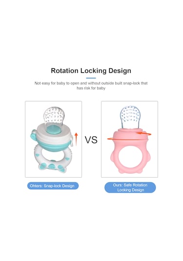 Yaozixa Bebekler İçin 3 Boyutlu Silikon Yemek Besleyici Ve Emzik Seti - Bpa Ve Lateksiz, Temizliği Kolay, 3-12+ Ay Aralığı