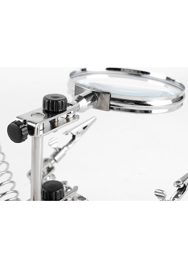 Çok Fonksiyonlu Lehim Tamir Standı 9 CM Büyüteç