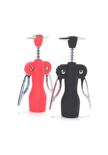 Paslanmaz Çelik Tirbuşon Şarap Açacağı Model 3 Renkli