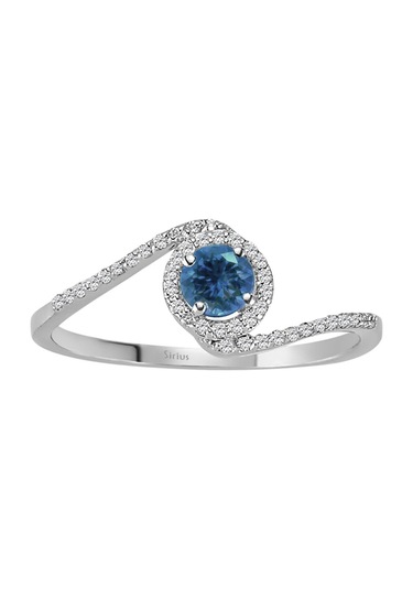 Sirius Pırlanta Ve London Blue Topaz Taşlı Romana Yüzük 0823R0180