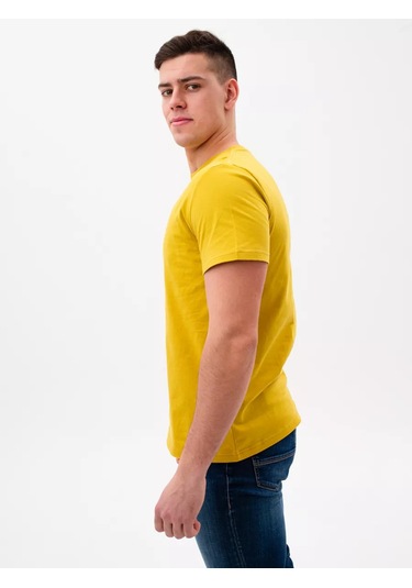 Grace Pamuklu 3'lü Set Temel Düz Renkli Tişört 212422195 Hardal Rengi