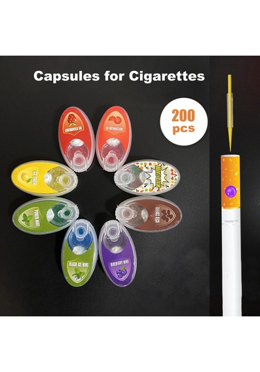 Springsun 200 Adet Patlayan Boncuklu Sigara Kapsülü - Doğal Bitkisel Yağ İle Diğer