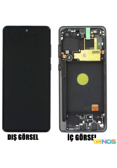 Samsung Galaxy A72 A725 Uyumlu Lcd+dokunmatik+çıtalı Gümüş Sn809142