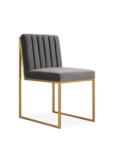 Modern Gold Sandalye Siyah