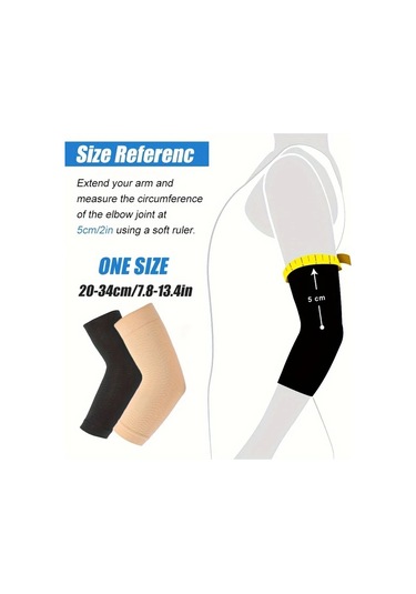 Xuweiwei Beige 3 Çift Kadın Nefes Alabilir Dirsek Kolçuğu