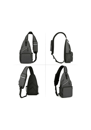 Maiyame Erkek Ve Kadınlar İçin Su Geçirmez Oxford Kumaş Sırt Çantası - Seyahat Ve Günlük Kullanım Koyu Gri