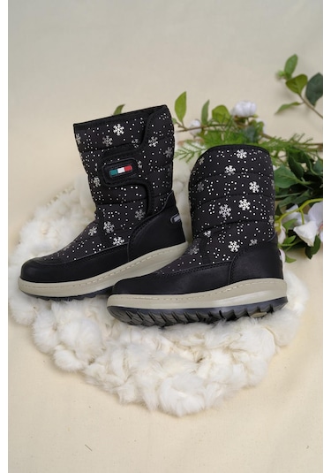 Oksit Dulcie Cırtlı Termal İçi Kürklü Unisex Çocuk Kar Botu 001